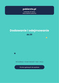 Dodawanie i Odejmowanie do 20, okładka zestawu PDF do druku