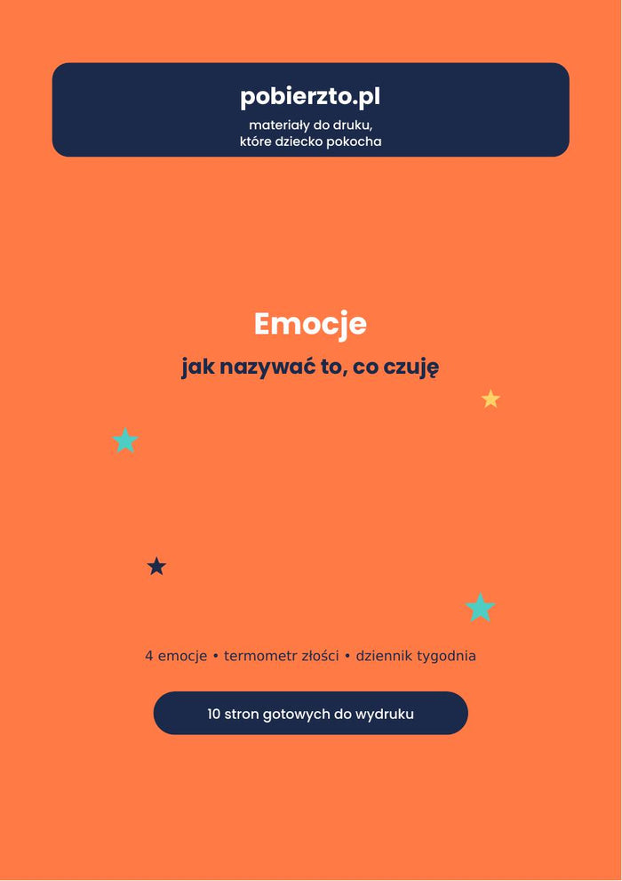 Emocje — Jak Nazywać To, Co Czuję (PDF do druku)