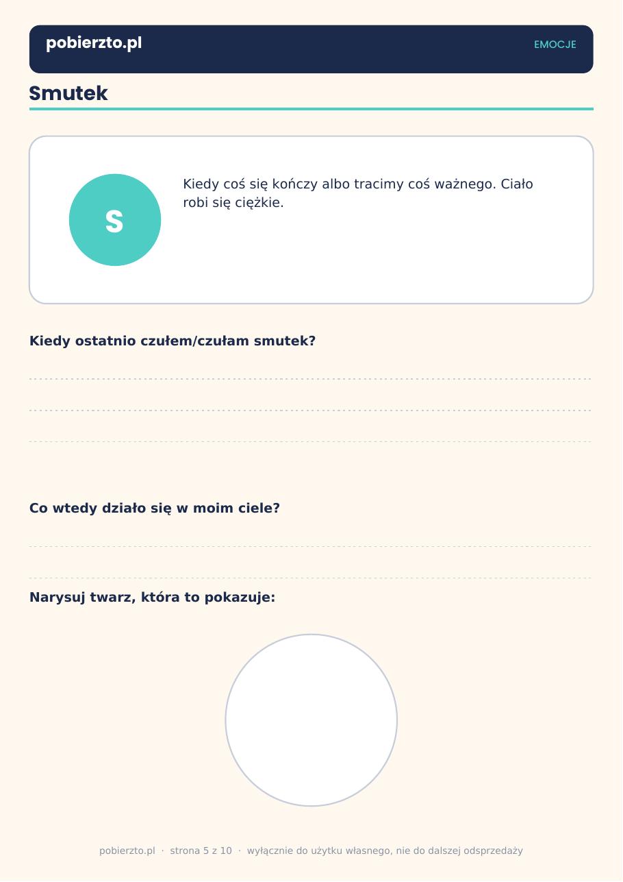 Emocje — ćwiczenie rozpoznawania emocji