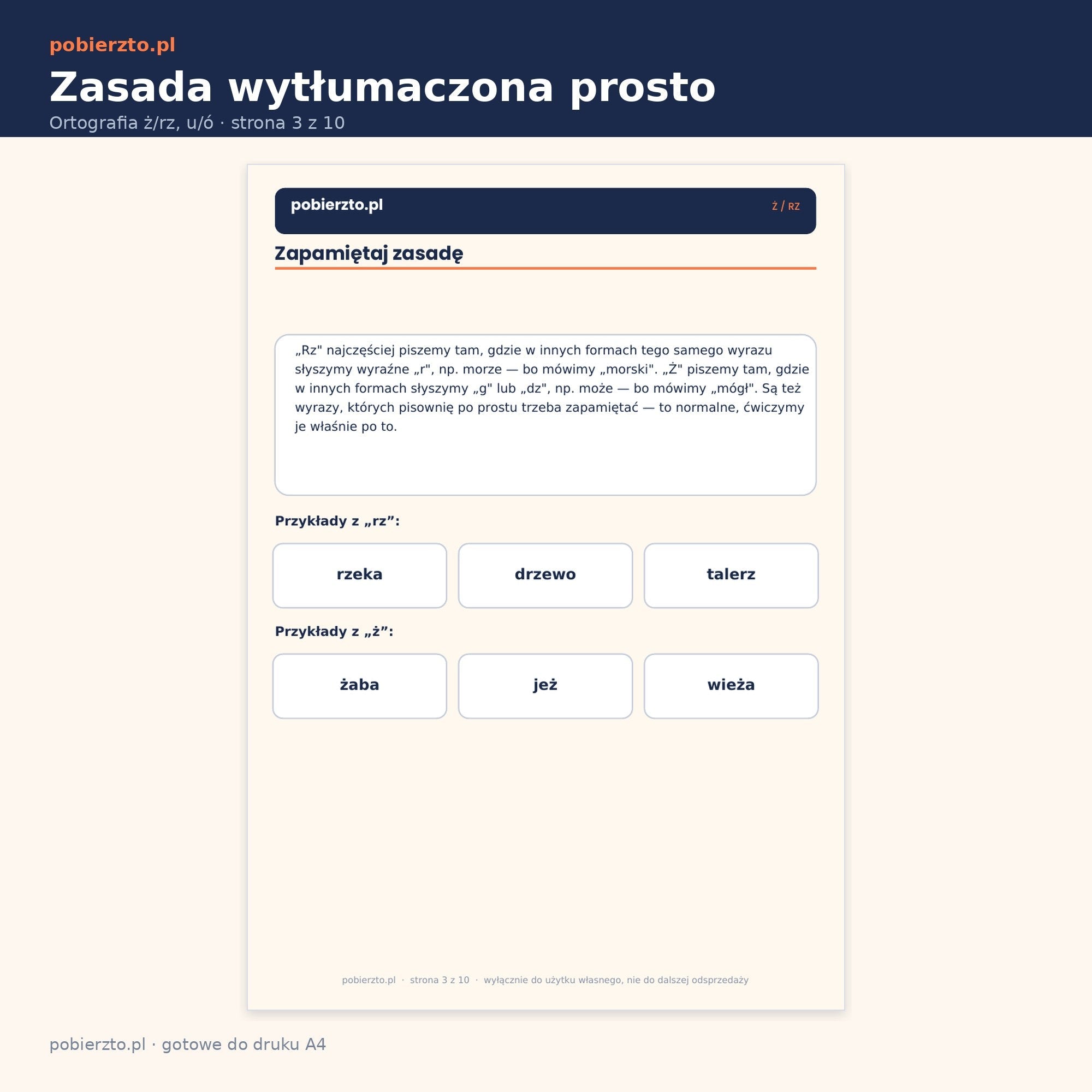 Zasada ortograficzna wytłumaczona prostym językiem